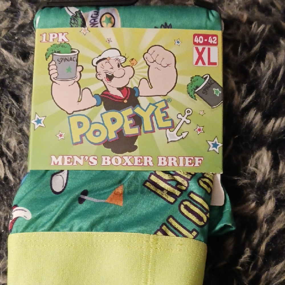 POPEYE THE SAILOR MAN Men's Boxer Brief - Green